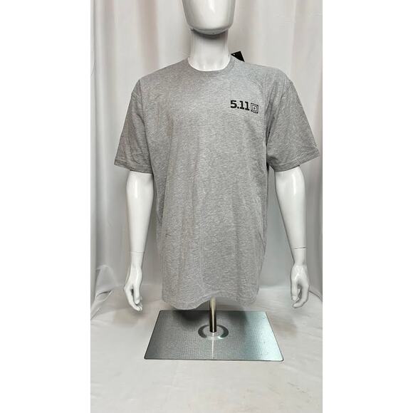 NWT! 5.11 Tactical Men's ALWAYS READY TEE (Heather Grey), Size SMALL - Picture 1 of 6